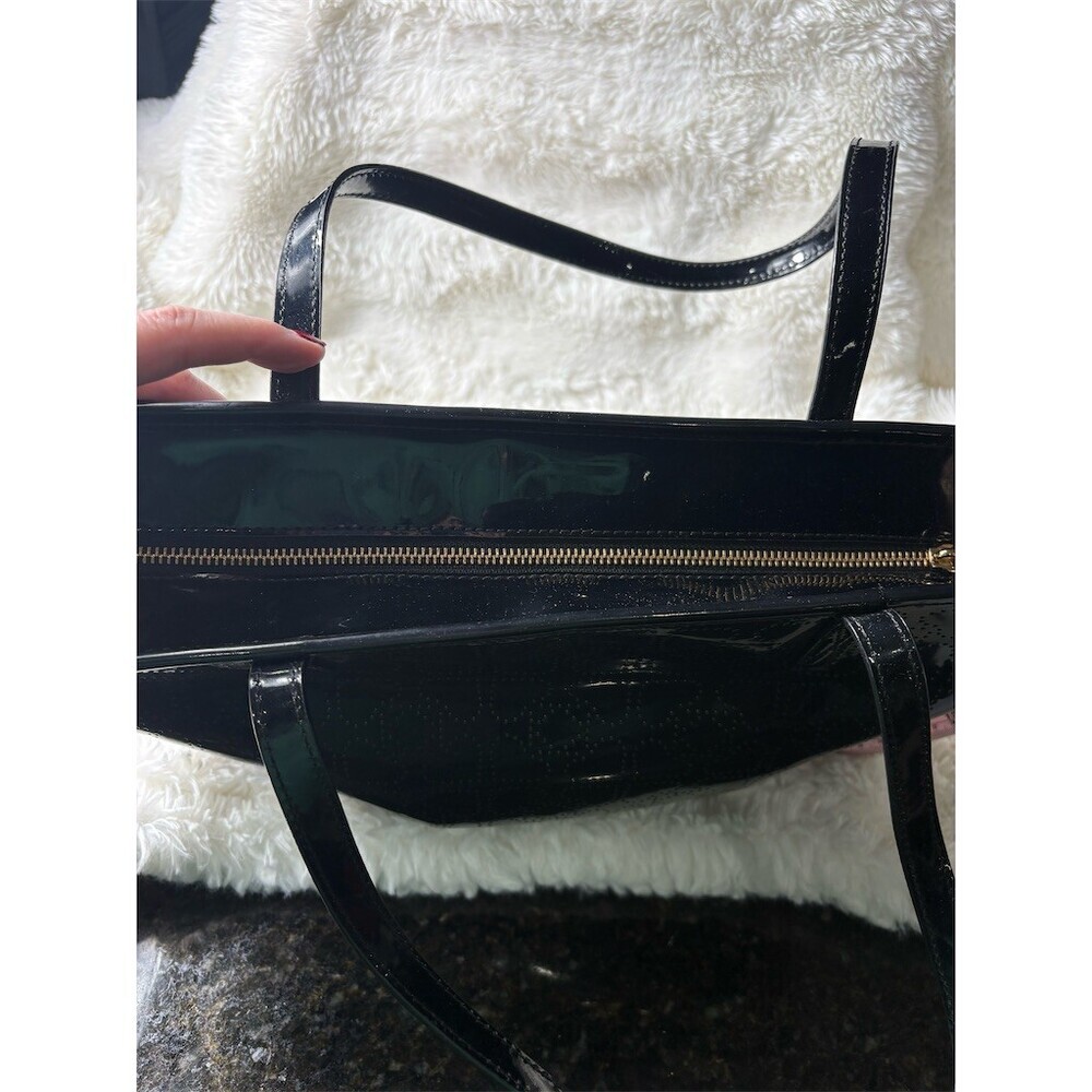Kate Spade Harmony Metro Tote Womens Large Black Perforated Shoulder Bag - Picture 10 of 13